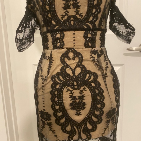 Vintage BLACK Chic For Love & Lemons Vienna women’s Lace Dress XS - Picture 7 of 10